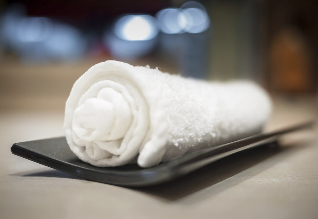 Oshibori towel clearance